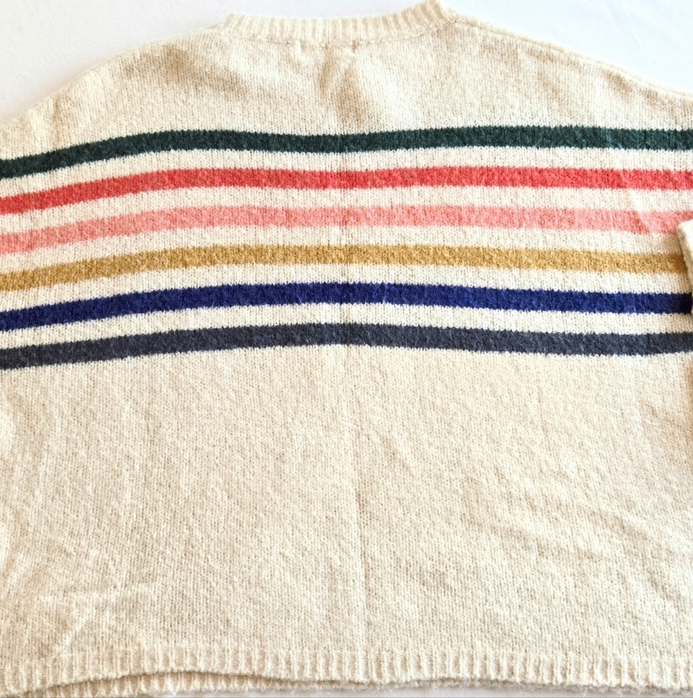 A Beautiful Soul Striped Sweater Balloon Sleeve Size 3X 22/24 - Picture 6 of 8
